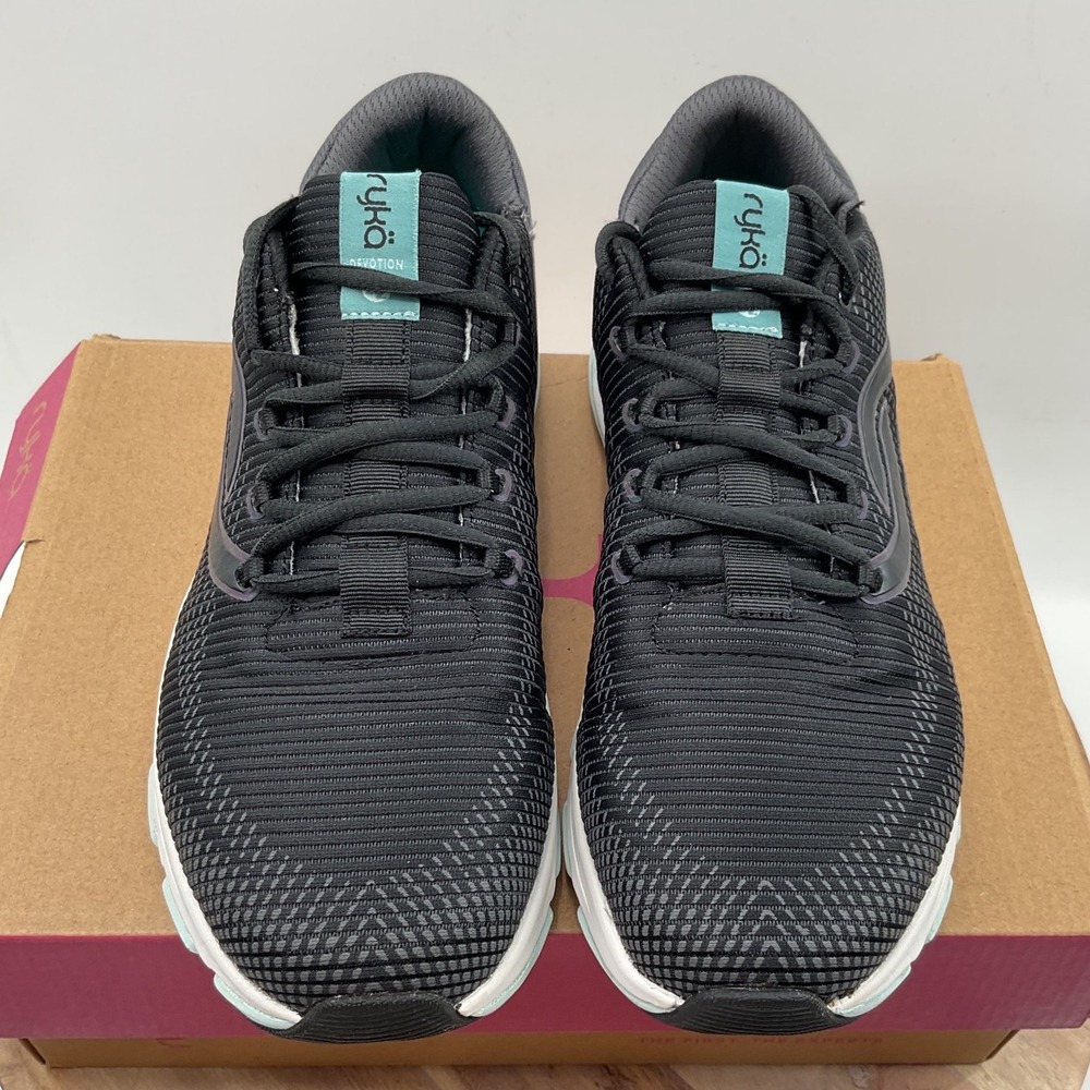Ryka Devotion X2 Womens Walking Shoes Black Grey Aqua Size 9W 914083